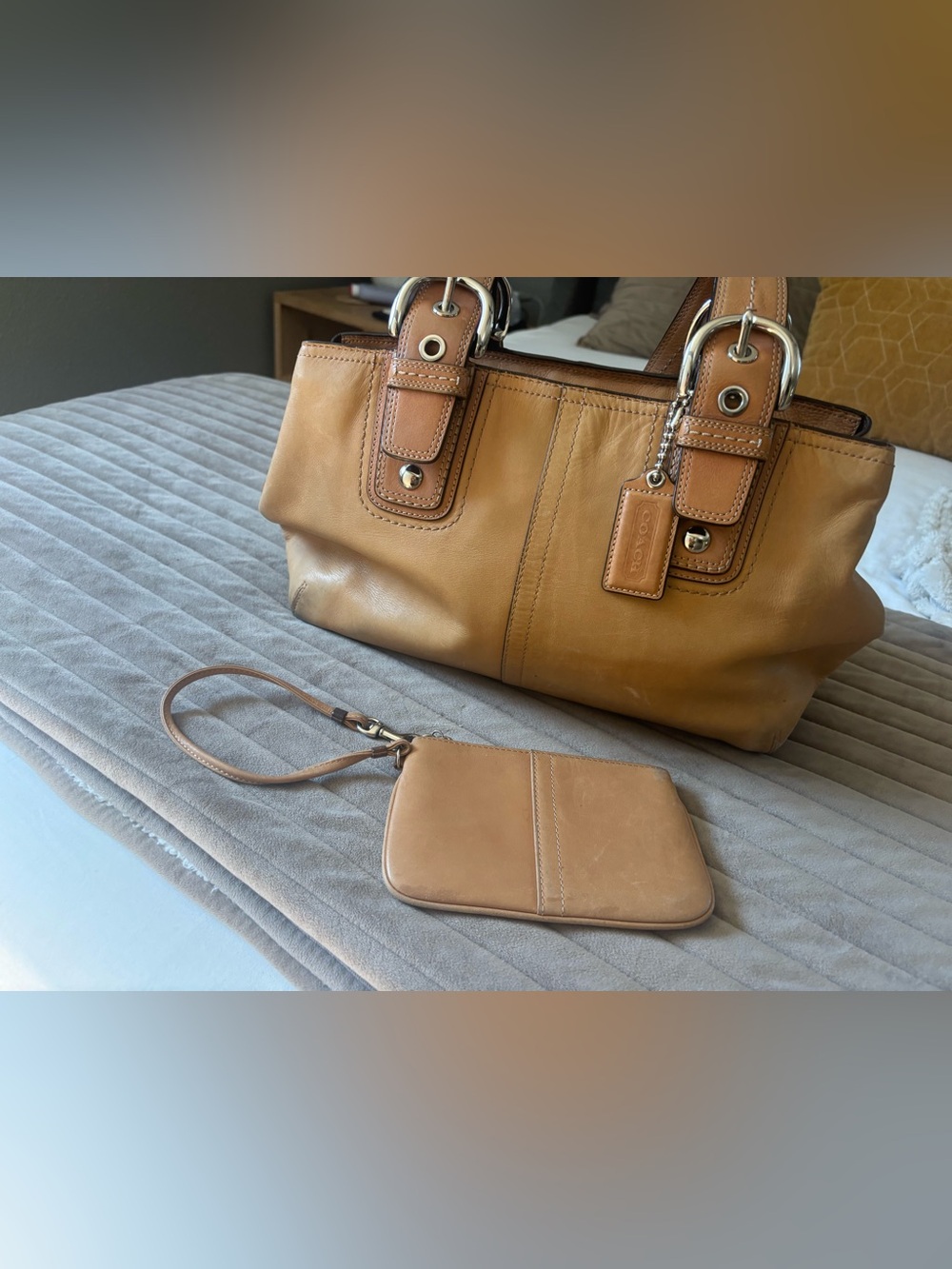 Vintage Coach SoHo Bag and Coach wristlet.